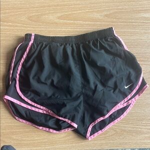 Nike Women's Athletic Shorts Black with Pink Accents